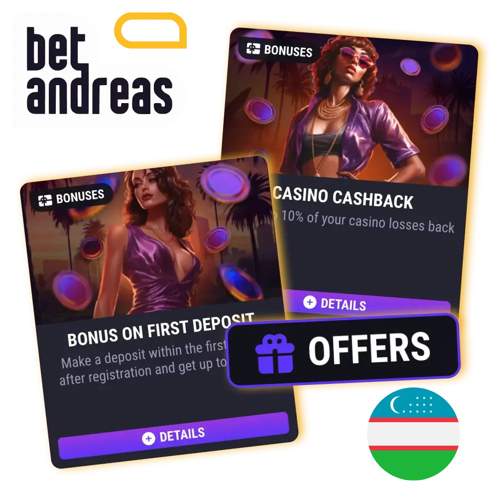 Betandreas O‘yinchilari Uchun Bonuslar